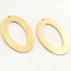5 Pcs Designer 24k Gold Plated Oval Charms Design Charm,Jewelry Making 53mmx36mm GPC1491 - Tucson Beads