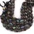 1 Strand  Labradorite Faceted Briolettes -Twisted Shape  Briolettes -8mmx13mm- 11mx18mm- 10 Inches BR02114