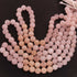 1 Long  Strand Natural Morganite Smooth Balls -GemStone Beads Plain Ball Rondelles  Beads, 10mm-11mm 16 Inches BR02940