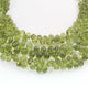 1  Strand Peridot  Faceted Briolettes  -Tear Drop Shape  Briolettes  4mmx6mm- 6mmx9mm-8 Inches BR2956 - Tucson Beads