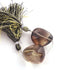 1  Strand Bio Lemon And Smoky Quartz Smooth Briolettes - Assorted Shape Beads 23mmx20mm-25mmx20mm- 3 Inches BR4392