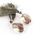 1  Strand Bio Lemon And Smoky Quartz Smooth Briolettes - Assorted Shape Beads 26mmx22mm-26mmx20mm- 3 Inches BR4395