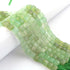 1 Strand Green Chalacdony Faceted Cube Beads, 3D Box, Square, Dice Briolettes - 8mm- 8 Inches BR03939