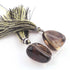 1  Strand Bio Lemon And Smoky Quartz Smooth Briolettes - Assorted Shape Beads 25mmx21mm-26mmx20mm- 3 Inches BR4393