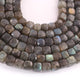 1 Strand Labradorite  Faceted Cube Briolettes - Box shape Beads 8mm-10mm -10 Inches BR504 - Tucson Beads