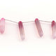 1  Strand Shaded Pink Chalcedony Smooth Briolettes -Long Tear Drop Shape  Briolettes -24mmx6mm-32mmx7mm- 7.5 Inches BR1428 - Tucson Beads