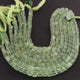 1  Strand  Green Chalcedony Faceted Briolettes - Cube Shape  Briolettes - 6mm- 7mm- 8 Inches BR02583 - Tucson Beads
