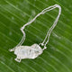 Herkimer Diamond Necklace With 925 Sterling Silver Chain, Gemstone Necklace 28mmx13mm- 18 Inches Long HR004 - Tucson Beads