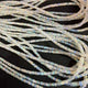 1 Long Strand Ethiopian Welo Opal Smooth Rondelles - Ethiopian Roundelles Beads 3mm-5mm 16 Inches BR03179 - Tucson Beads