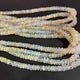 1 Long Strand Ethiopian Welo Opal Smooth Rondelles - Ethiopian Roundelles Beads 5mm-9mm 16 Inches BR03185 - Tucson Beads