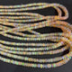 1 Long Strand Ethiopian Welo Opal Smooth Rondelles - Ethiopian Roundelles Beads 4mm-7mm 16 Inches BR03184 - Tucson Beads