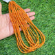 1 Long Strand Beautiful Orange Ethiopian Welo Opal Smooth Rondelles -Orange Ethiopian Roundelles Beads 3mm-6mm 16 Inches BR03190 - Tucson Beads