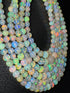 1 Strand 100% Natural Top Quality Ethiopian Welo Opal Smooth Gemstone Ball Beads - 3mm-8mm-16 Inches BR4414