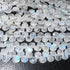 1 Strand Blue Fire Rainbow Moonstone Faceted Briolettes -Heart Shape Briolettes 7mm-8mm 10 Inches BR03874