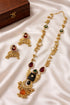 Kashmiri Meenakari Long Necklace Set & Gold Tassel JewelryTraditional Indian Set Ethnic Statement Jewelry for Weddings