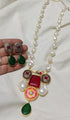 Kashmiri Meenakari Long Necklace Set & Gold Tassel JewelryTraditional Indian Set Ethnic Statement Jewelry for Weddings