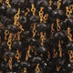 5 FEET Black Onyx Rondelle 6mm Rosary Style Beaded Chain 6mm, Wire Wrapped 24k Gold Plated Chain Bd1125 - Tucson Beads