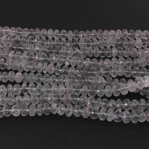 1 Strand Black Rutile Faceted  Rondelles- Rutile Rondelles Beads -8mm - 13 Inches BR0623 - Tucson Beads