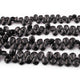 1 Strand Black Onyx Faceted Pear Drop Briolettes - Black Onyx Beads 10mmx6mm-11mmx8mm 9 Inches BR0724 - Tucson Beads
