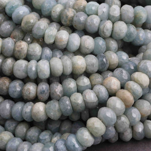 1 Long Strand Amazonite Faceted Briolettes 9mm  15 Inches BR715 - Tucson Beads