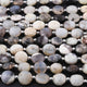 1 Strand Dendrite Opal Faceted Coin Shape Briolettes - Dendrite Opal Coin Shape Beads 10mm 8.5 Inches BR0168 - Tucson Beads