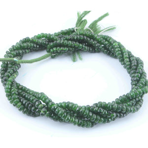 1 Strand Chrome Diopside Faceted Rondelles - Chrome Diopside Rondelles Beads -5mm-6mm -15 Inches BR01142 - Tucson Beads