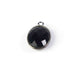 5 Pcs Black Onyx Oxidized Sterling Silver Faceted Oval Shape Pendant -18mmx11mm SS761 - Tucson Beads