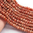 1 Strand Sun Stone Faceted Rondelles - Roundel Beads 6mm-12mm 13 Inches BR419