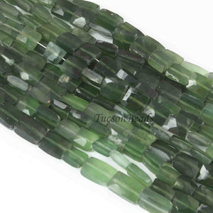 1 Strand Serpentine Briolette Beads, Chicklet Shape Faceted Beads, Gemstone Briolettes 8mmx7mm-13mmx8mm - 9 Inches BR4002 - Tucson Beads