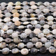 1 Strand Dendrite Opal Faceted Coin Shape Briolettes - Dendrite Opal Coin Shape Beads 11mm-10mm 8 Inches BR0174 - Tucson Beads