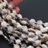 1 Strand Dendrite Opal Faceted Coin Shape Briolettes - Dendrite Opal Coin Shape Beads 11mm-10mm 8 Inches BR0174
