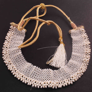 Pearl Hydro Beaded Necklace AAA Quality Gemstone Necklace Pearl Mat Necklace -2mm-3mm- 10 Inches - SPB0055 - Tucson Beads