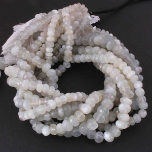 1  Long Strand Moonstone Faceted Briolettes  - Round Shape Briolettes , Jewelry Making Supplies 10mm 14 Inches BR0594 - Tucson Beads