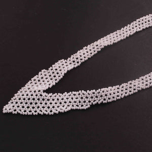 Pearl Hydro Beaded Necklace AAA Quality Gemstone Necklace Pearl Mat Necklace -2mm-3mm- 15 Inches - SPB0124 - Tucson Beads