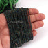 AAA Black Spinel Green Coated Micro Faceted 2mm 13 Inch Beads - RB175