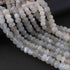 1  Long Strand Moonstone Faceted  Rondelle ,  10mm 14 Inches BR0594