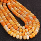1  Long Strand Amazing Shaded Orange Opal Smooth Rondelle Shape Beads - Shaded Orange  Opal Gemstone Beads- 10mm-16 Inches BR02794 - Tucson Beads