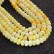 1  Long Strand Amazing Shaded Light Yellow Opal Smooth Rondelle Shape Beads- Shaded Light Yellow Opal gemstone Beads- 9mm-10mm-16 Inches BR02795 - Tucson Beads