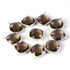 10 Pcs Smoky Quartz 925 Sterling Silver Faceted Cushion Shape  Pendant/Connector  -20mmx15mm SS574