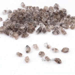 10 Pcs  AAA White Herkimer Diamond Quartz Nuggets Beads - 5mmx4mm- 9mmx4mm- BDU120 - Tucson Beads