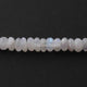 1 Long Strand White Rainbow Moonstone faceted Rondelles - Rondelle Beads 9mmx6mm 9 Inches BR3083 - Tucson Beads