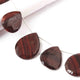 1 Strand Mookaite Faceted  Briolettes - Pear Shape  21mmx16mm-34mmx23mm 5.5 Inches BR2090 - Tucson Beads