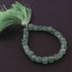 1 Strand Green Rutile Cube Shape Briolettes - Green Rutile Briolettes 8mm  7.5 Inches BR3053 - Tucson Beads