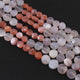 1 Strand Multi Moonstone Faceted Briolettes - Coin Shape Briolettes 6mmx9mm - 8 Inches BR4031 - Tucson Beads