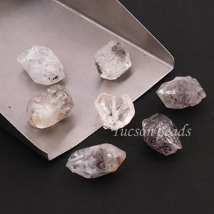 7 Pcs  AAA White Herkimer Diamond Quartz Nuggets Beads -13mmx8mm- 16mmx9mm- BDU117 - Tucson Beads
