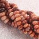 1  Long Strand Amazing Shaded Brown Jasper Opal Smooth Rondelle Shape Beads -  Shaded Brown Jasper Opal Gemstone Beads- 10mm-11mm-16 Inches BR02800 - Tucson Beads