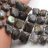 1 Strand Labradorite  Faceted  Briolettes  - Pentagon Shape Briolettes - 12mmx10mm-24mmx18mm -8.5 Inches BR01273