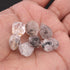 7 Pcs  AAA White Herkimer Diamond Quartz Nuggets Beads -13mmx8mm- 16mmx9mm- BDU117