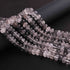 1 Strand Black Rutile Smooth Rondelles - Rutile Rondelles Beads - 7mm- 10mm -12.5 Inches BR01090
