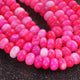 1  Long Strand Amazing Shaded Pink Opal Smooth Rondelle Shape Beads- Shaded Pink Opal Gemstone Beads- 10mm-11mm-16 Inches BR02793 - Tucson Beads